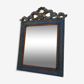 Miroir style Louis XV bois et fronton