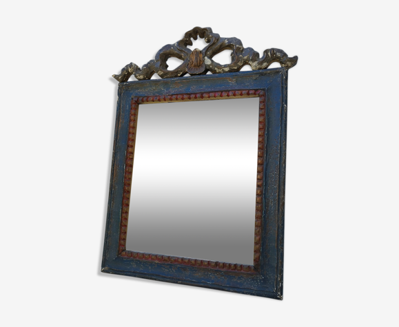 Miroir style Louis XV bois et fronton