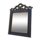 Louis XV style mirror wood and pediment