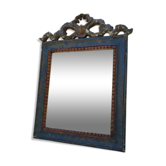 Miroir style Louis XV bois et fronton