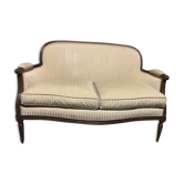 Canapé banquette Louis XVI velours