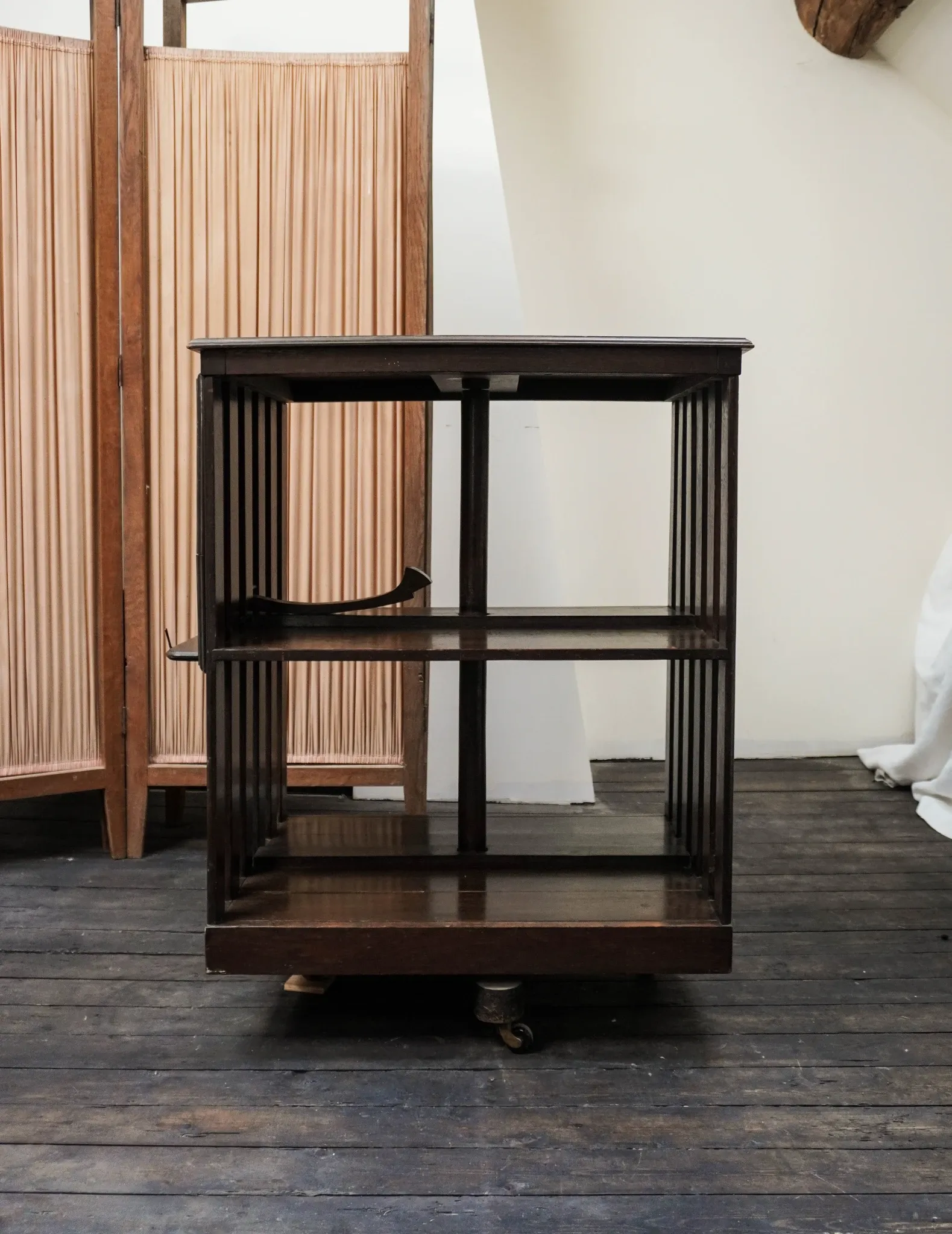 Old wooden revolving library
