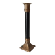 Antique brass and metal candle holder