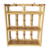 Vintage rattan shelf