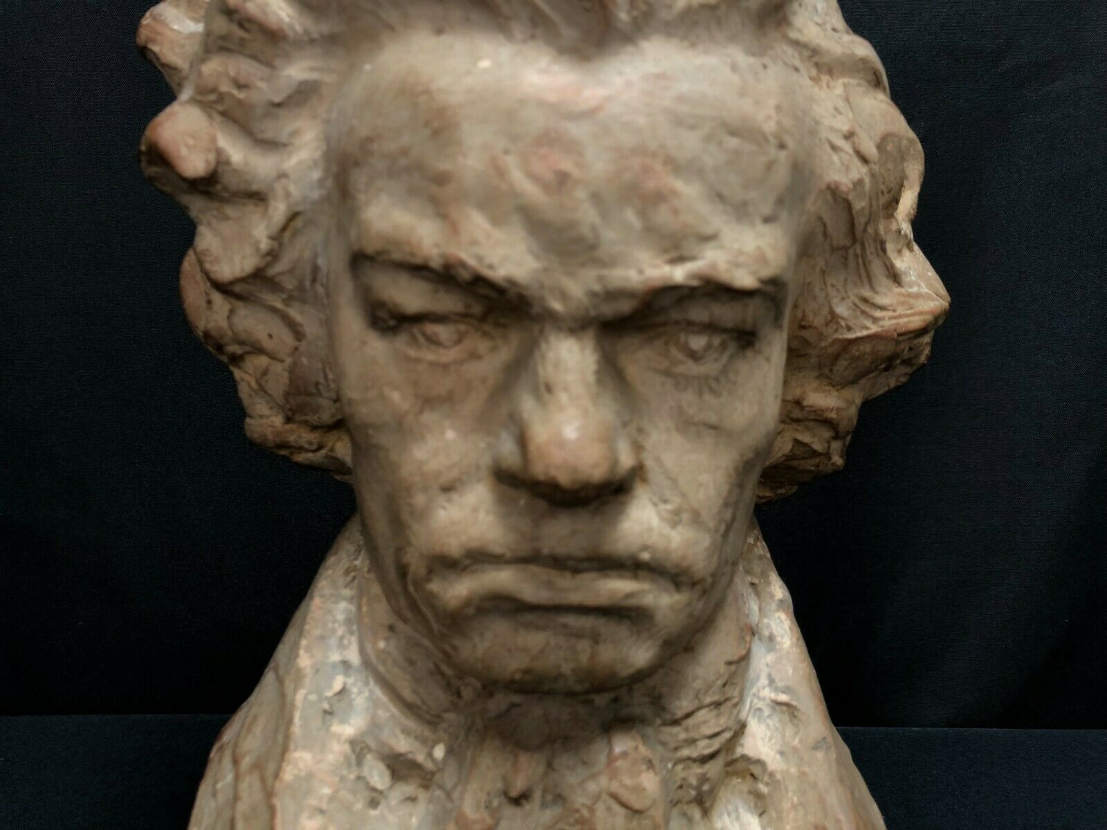 Terracotta bust representing Beethoven around 1930