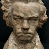 Terracotta bust representing Beethoven around 1930