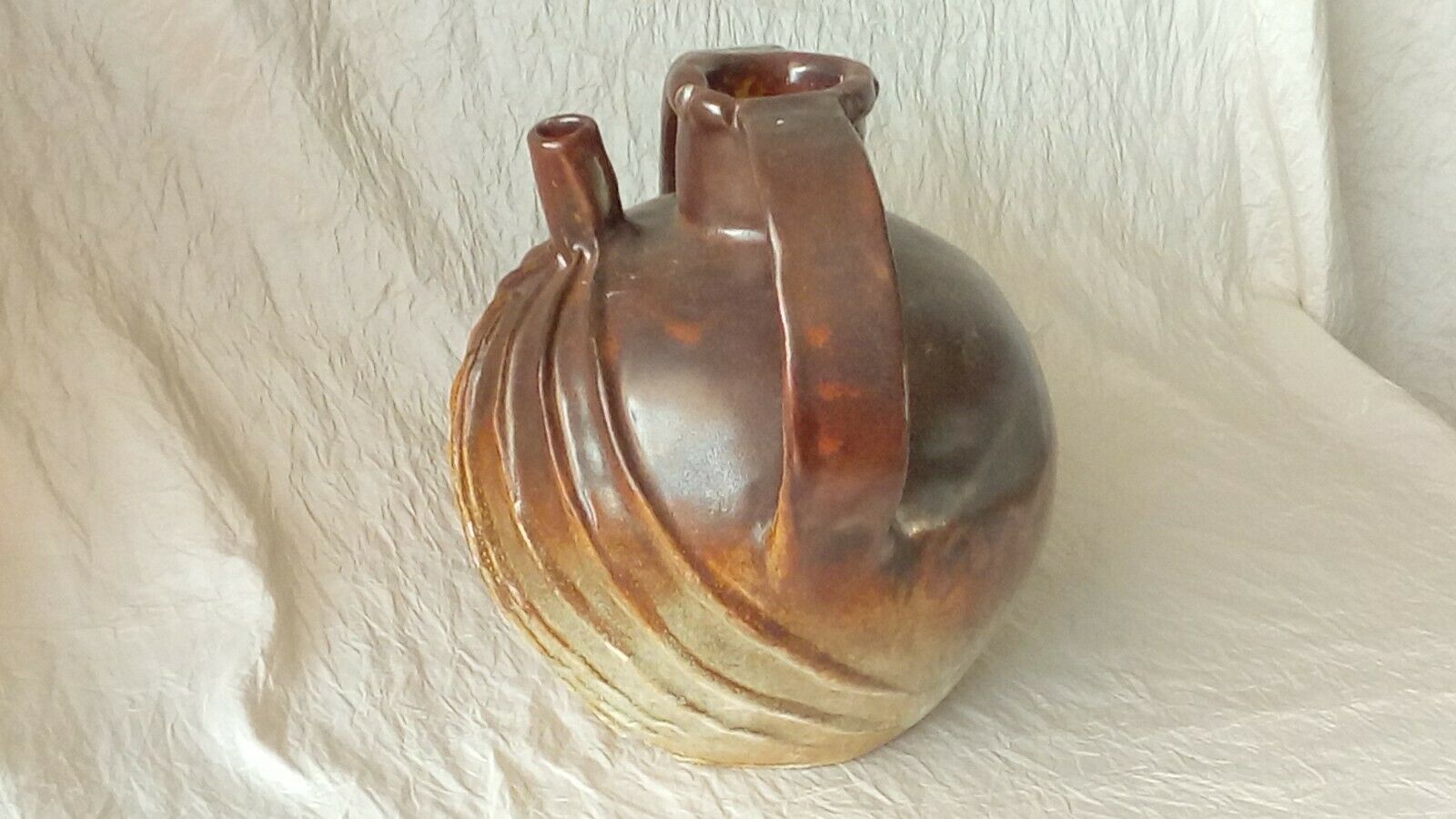 Jar buire in terracotta varnished auvergne late 19th