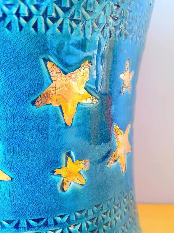 Ceramic lamp base A.Rousset Paris