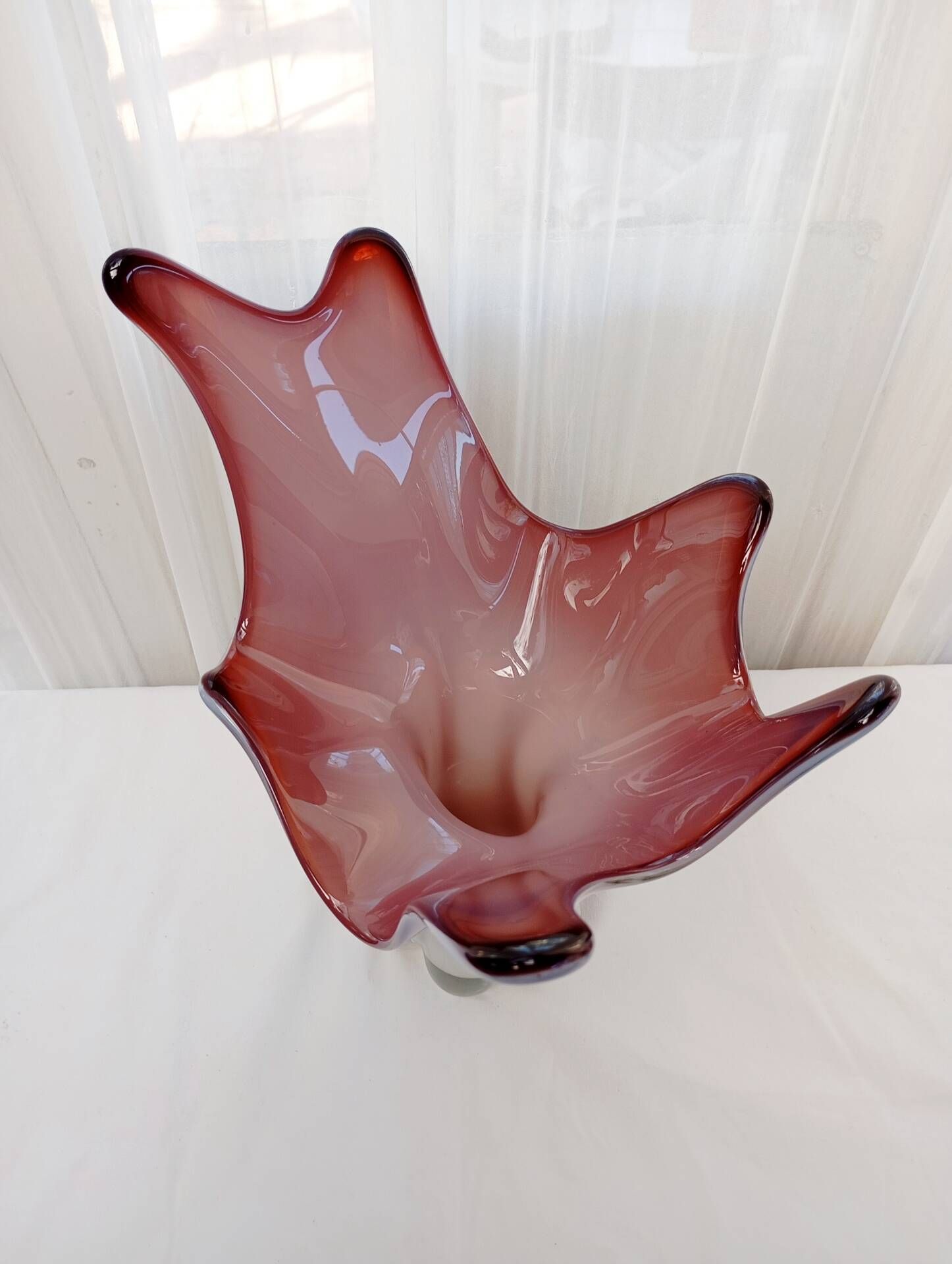Blown glass vase