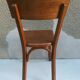 Pair of chairs old signed bistro Baumann wood curved clear vintage