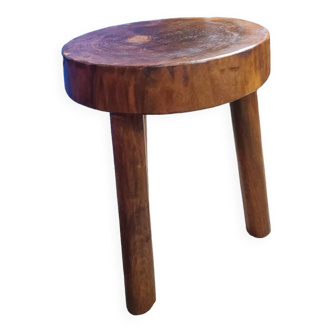 Tabouret tripode brutaliste circa 1950