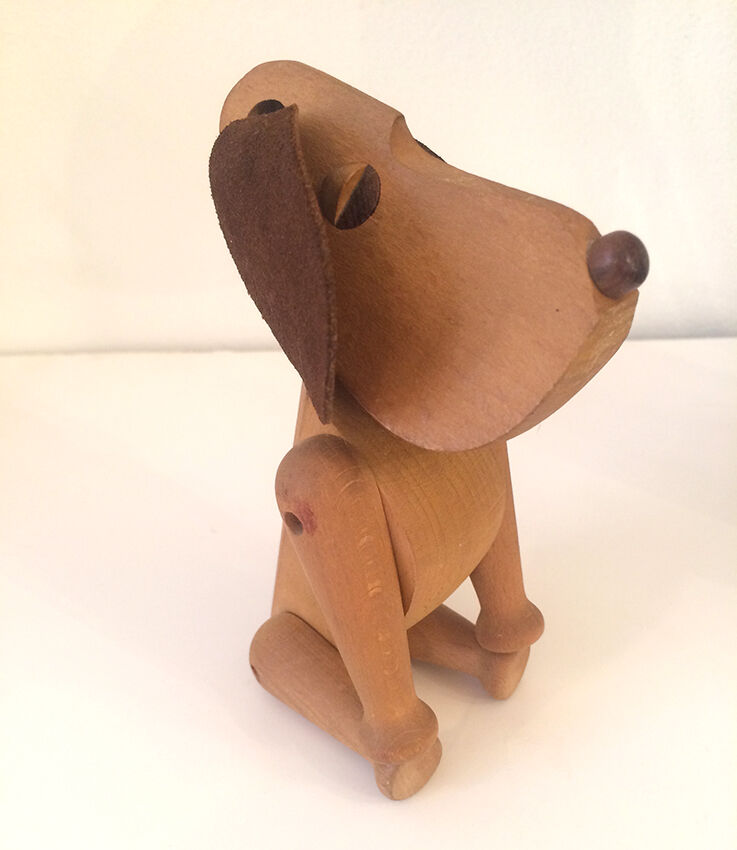 Wooden dog Oscar by Hans Bolling, 1953