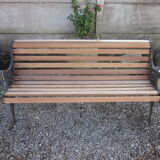 Cast-iron garden bench