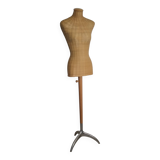 Buste mannequin rotin 1970