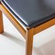 Set of 6 'Abstracta' dining chairs in beech by Jos de Mey, Belgium 1960s