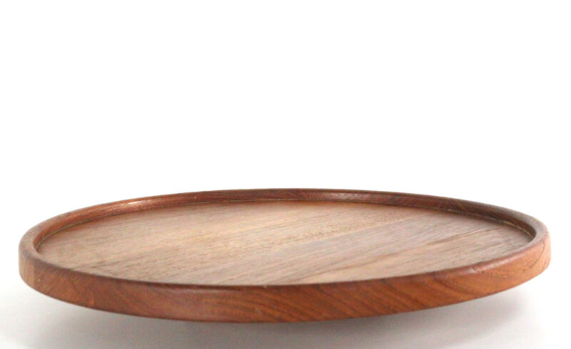 Lazy Susan teak rotating tray in teak - danish design