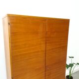 Armoire vintage en placage avec étagères