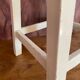 Vintage stool 1950/1960, rustic wooden stool, old workshop chair, kitchen, Shabby style.