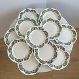 Set of 11 plates Givors France