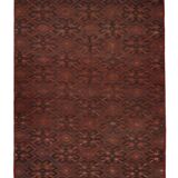 Antique Sumakh Kilim Rug, 1920s Tribal Wool Flatweave Carpet 178 x 118 cm