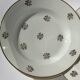 6 assiettes creuses porcelaine ivoire décor or roses