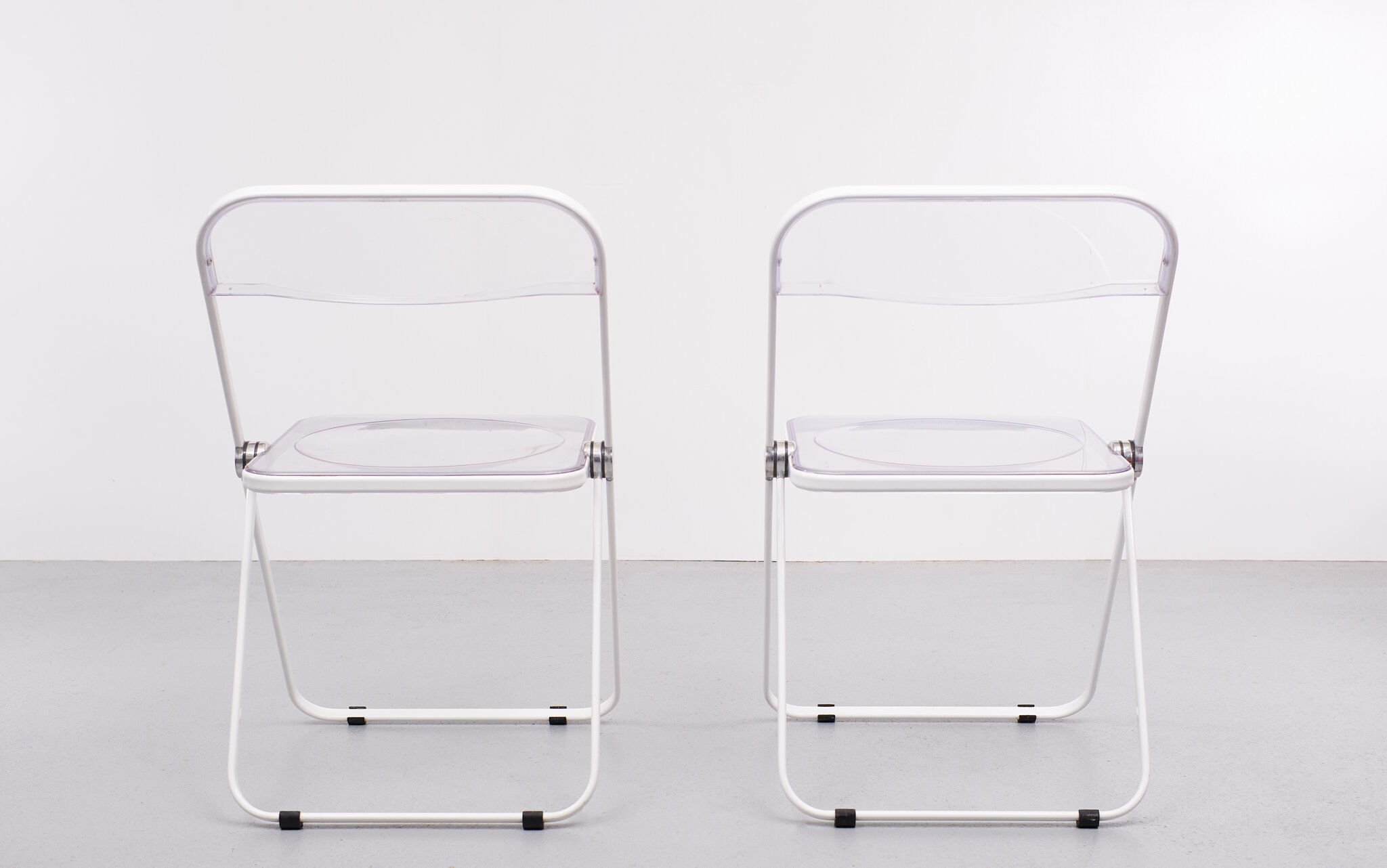 Plia folding chairs by  Giancarle Piretti for Castelli, 1970s, Italy