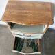 Vintage sage green chest of drawers and solid wood