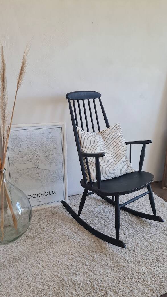 Scandinavian rocking chair from the 1960s.