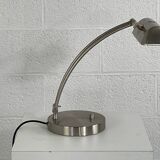 Chrome metal articulated desk lamp