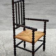 Chair called Bobbin in stained oak, 1930