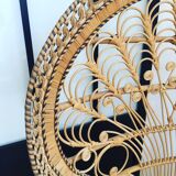 Emmanuelle peacock rattan armchair