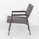 Vintage armchair with teak armrests by Avanti, 1960s, reupholstered