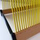 Vintage record stand, vinyl record holder, plattofix germany, yellow 50 records