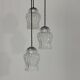 Antique cascade 3-bulb vintage chandelier