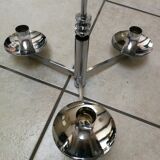 Chandelier 3 balls smoked glass 70's