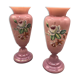 Pair of opaline vases