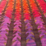 Tapis scandinave vintage des années 70 tissé à la main