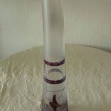 Soliflor in contemporary glass with enameled decor