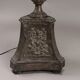 Candélabre ancien en fer et bois, Italie, XIXe siècle