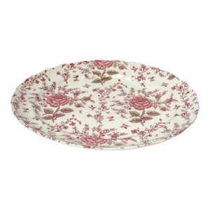 plat ovale Rose Chintz