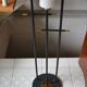 Vintage floor lamp Maison Arlus 3 lights opaline metal