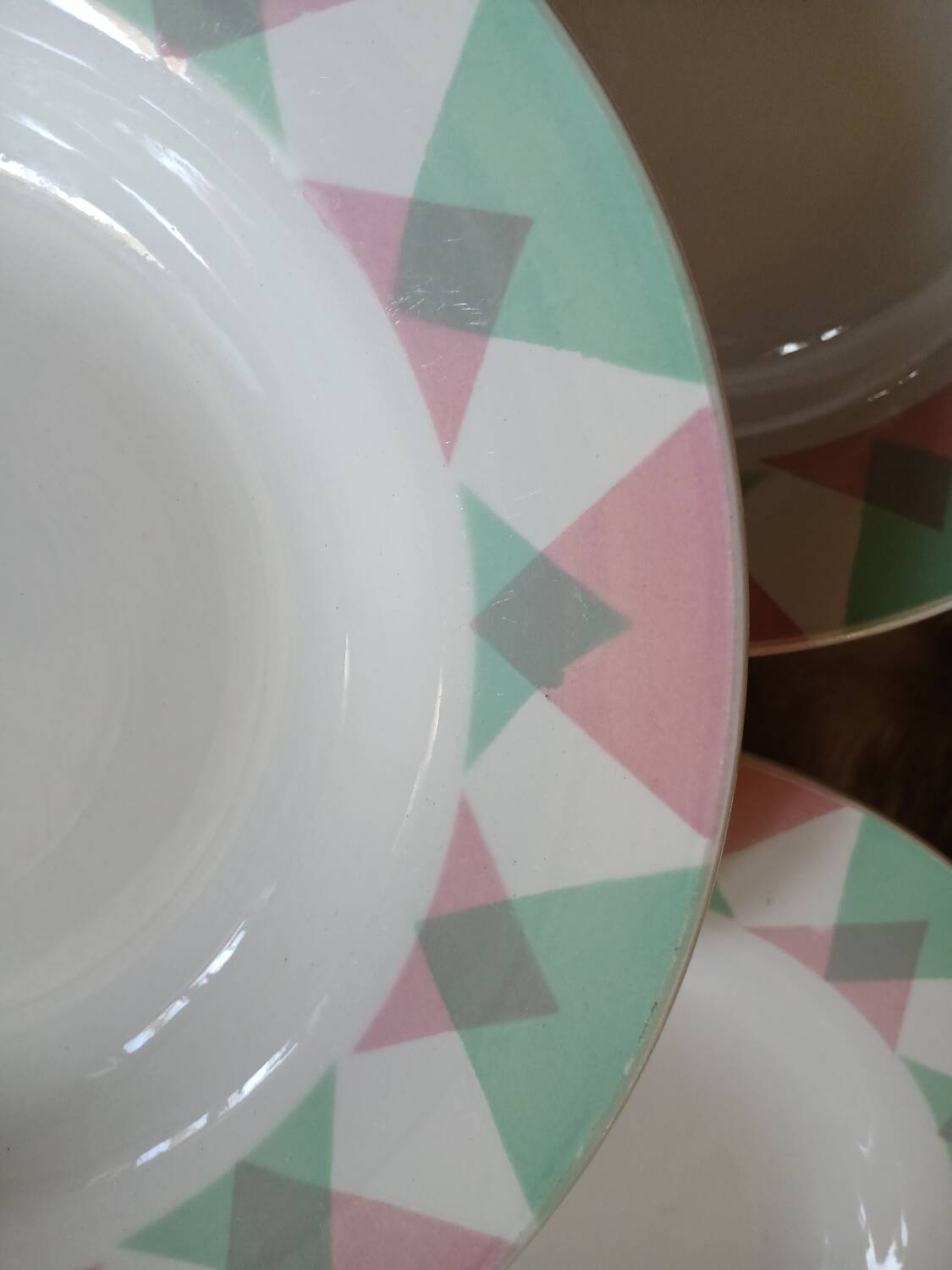 11 antique deep plates from Digoin and Sarreguemines