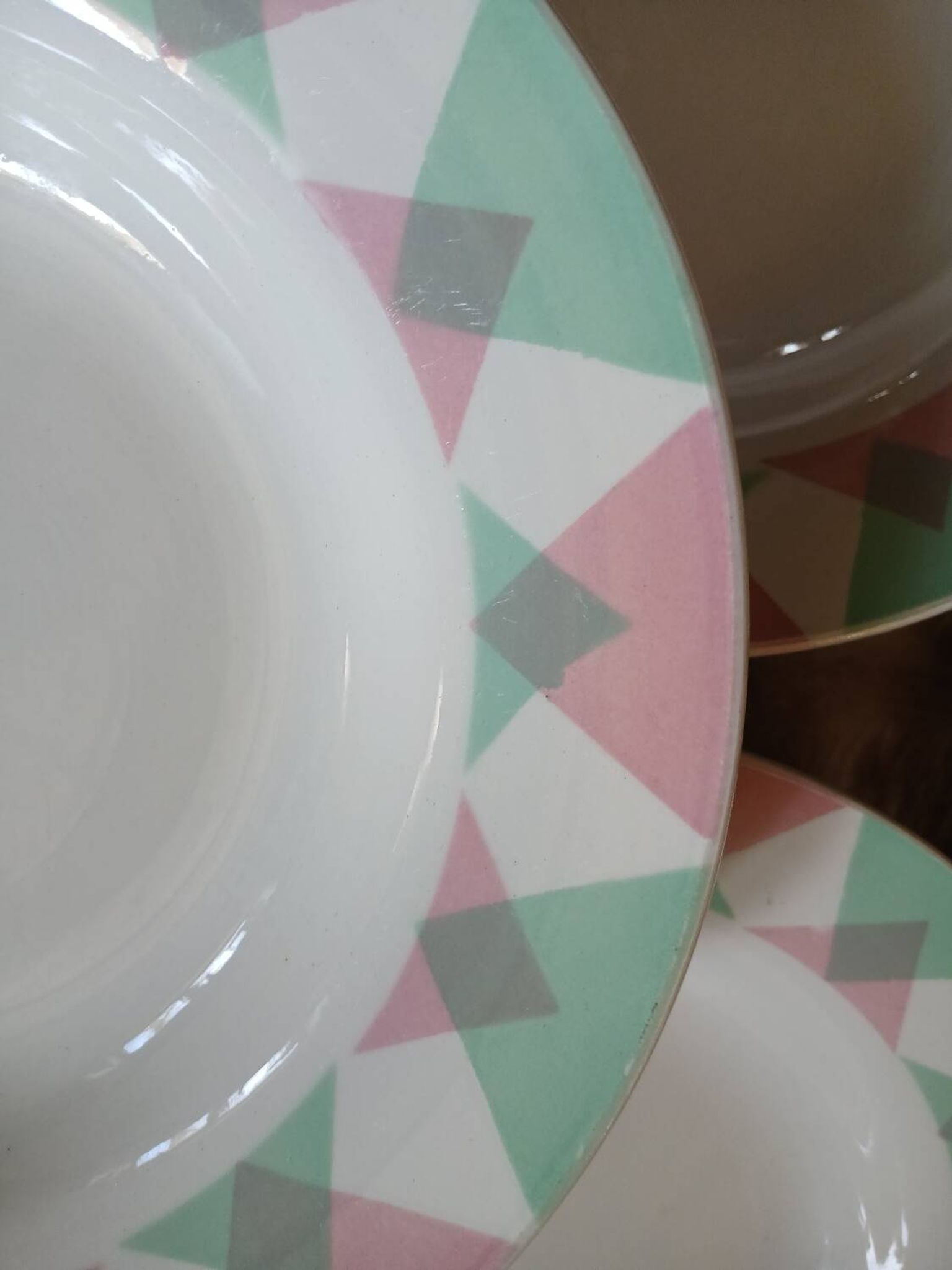 11 antique deep plates from Digoin and Sarreguemines