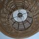 Suspension design cercles en rotin