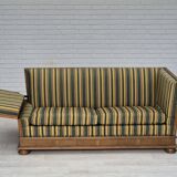 1960s, Danish drop arm sofa, furniture wool, oak wood, orginal condition.