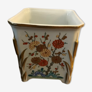 Hand painted porcelain vase, j.d. dumont limoges