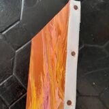 Brown and yellow abstract painting