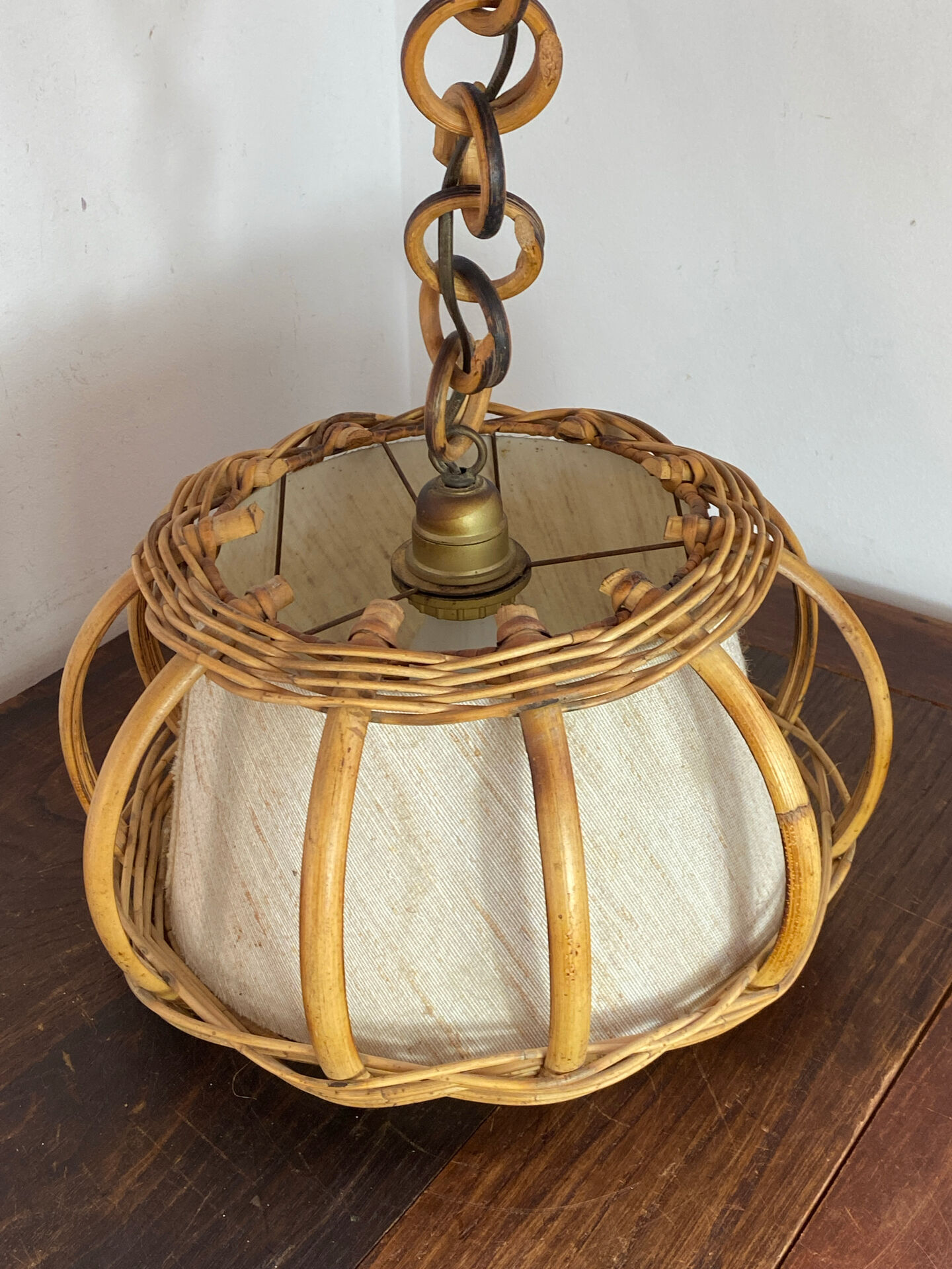 Bamboo and rattan suspension, Louis Sognot