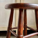 Dark wood stool