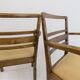Set of 2 Art Deco chairs in birch burl